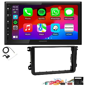 Volkswagen Kenwood DMX5023DABS 6.8" Screen Wired Android Auto / CarPlay Bluetooth DAB+ Stereo Upgrade Pack