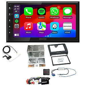 Audi TT 2006-2014 Kenwood Wired Android Auto / CarPlay Bluetooth DAB+ Stereo Upgrade Pack