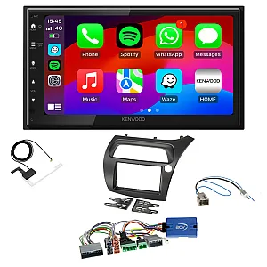 Honda Civic (2006 - 2011) Kenwood Wired Android Auto / CarPlay Bluetooth DAB+ Stereo Upgrade Pack