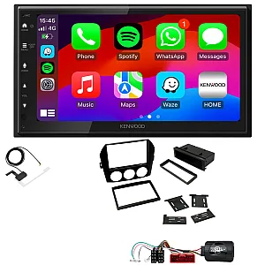 Mazda MX-5 Non-Bose 2006-2008 Kenwood Wired Android Auto / CarPlay Bluetooth DAB+ Stereo Upgrade Pack
