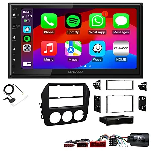 Mazda MX-5 (Bose Audio) 2009 - 2015 Kenwood Wired Android Auto / CarPlay Bluetooth DAB+ Stereo Upgrade Pack