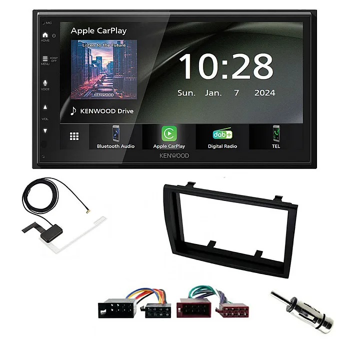 Fiat Ducato 2006 - 2010 Kenwood 6.8" Wireless CarPlay / Android Auto, DAB+ Bluetooth Stereo Upgrade Pack