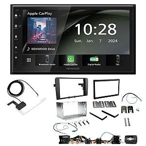 Audi A3 2003 - 2012 8P Kenwood 6.8" Wireless CarPlay / Android Auto, DAB+ Bluetooth Stereo Upgrade Pack