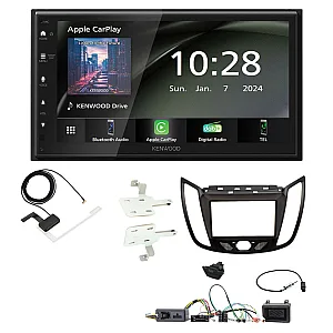 Ford Kuga 2013-2019 Kenwood 6.8" Wireless CarPlay / Android Auto DAB+ Bluetooth Stereo Upgrade Pack