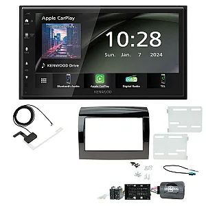 Fiat Ducato 2014-2021 Kenwood 6.8" Wireless CarPlay / Android Auto, DAB+ Bluetooth Stereo Upgrade Pack