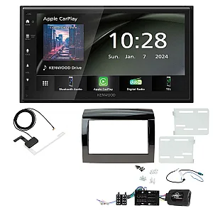Fiat Ducato 2015-2021 Kenwood 6.8" Wireless CarPlay / Android Auto, DAB+ Bluetooth Stereo Upgrade Pack