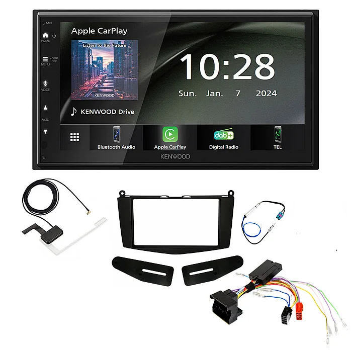 Mercedes C Class 2007-2011 6.8" Wireless CarPlay / Android Auto DAB+ Bluetooth Stereo Upgrade Pack
