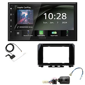 Suzuki Jimny 2018 Onwards Kenwood 6.8" Wireless CarPlay / Android Auto DAB+ Bluetooth Stereo Upgrade Pack