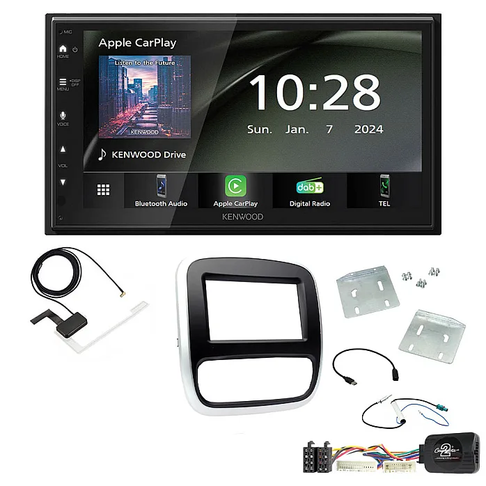 Vauxhall Vivaro 2014-2018 6.8" Wireless CarPlay / Android Auto DAB+ Bluetooth Stereo Upgrade Pack