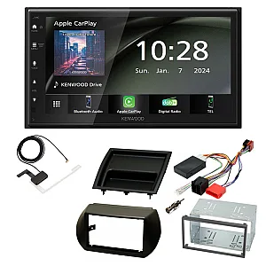 Fiat Fiorino, Qubo Kenwood 6.8" Wireless CarPlay / Android Auto, DAB+ Bluetooth Stereo Upgrade Pack