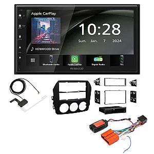 Mazda MX-5 2009-2015 Kenwood 6.8" Wireless CarPlay / Android Auto DAB+ Bluetooth Stereo Upgrade Pack