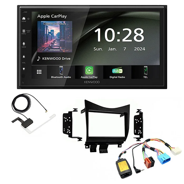 Honda Accord 2003-2008 Kenwood 6.8" Wireless CarPlay / Android Auto, DAB+ Bluetooth Stereo Upgrade Pack