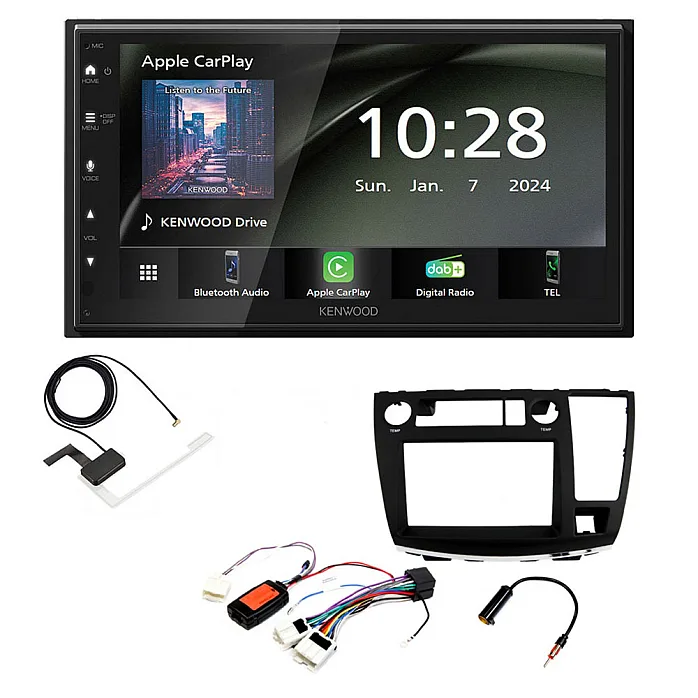 Nissan Elgrand (2002-2010) Kenwood 6.8" Wireless CarPlay / Android Auto DAB+ Bluetooth Stereo Upgrade Pack
