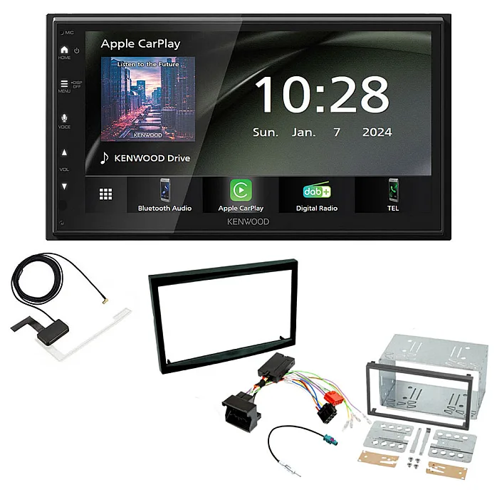 Citroen Berlingo II 2008-2018 6.8" Wireless CarPlay / Android Auto DAB+ Bluetooth Stereo Upgrade Pack