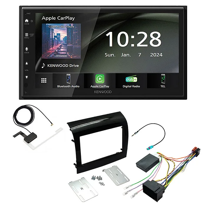 Citroen Relay 2014> Kenwood 6.8" Wireless CarPlay / Android Auto, DAB+ Bluetooth Stereo Upgrade Pack