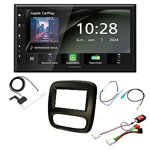 Renault Trafic 2014-2022 Kenwood 6.8" Wireless CarPlay / Android Auto, DAB+ Bluetooth Stereo Upgrade Pack (STANDARD RADIO)