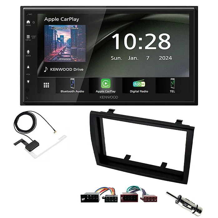 Fiat Ducato 2006 - 2011 Kenwood 6.8" Wireless CarPlay / Android Auto, DAB+ Bluetooth Stereo Upgrade Pack