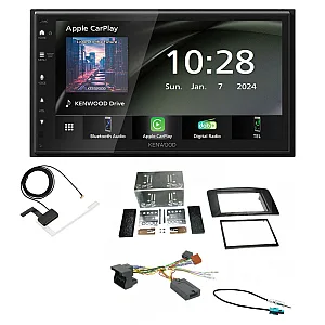 Mercedes ML 2005 - 2011 Kenwood 6.8" Wireless CarPlay / Android Auto DAB+ Bluetooth Stereo Upgrade Pack