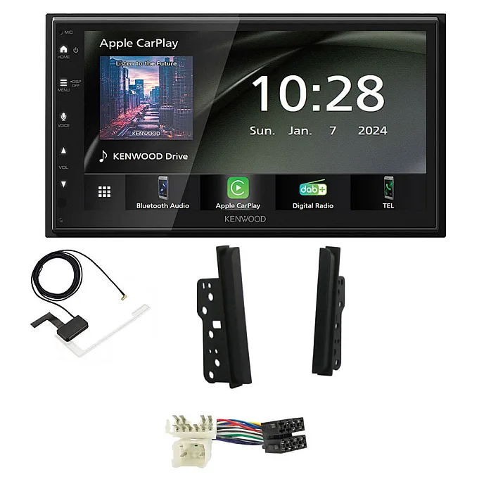 Kenwood 6.8" Wireless CarPlay / Android Auto DAB+ Bluetooth Stereo Upgrade Pack For Toyota