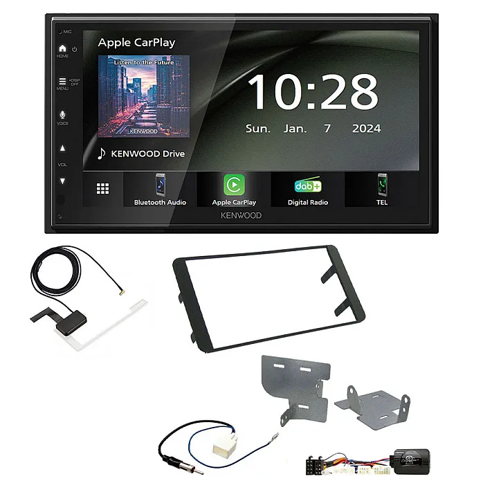 Toyota GT86 2012-2021 Kenwood 6.8" Wireless CarPlay / Android Auto DAB+ Bluetooth Stereo Upgrade Pack