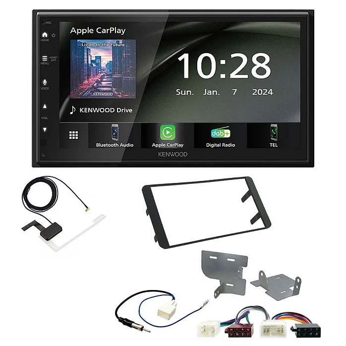 Toyota GT86 (2012-2021) Kenwood 6.8" Wireless CarPlay / Android Auto DAB+ Bluetooth Stereo Upgrade Pack