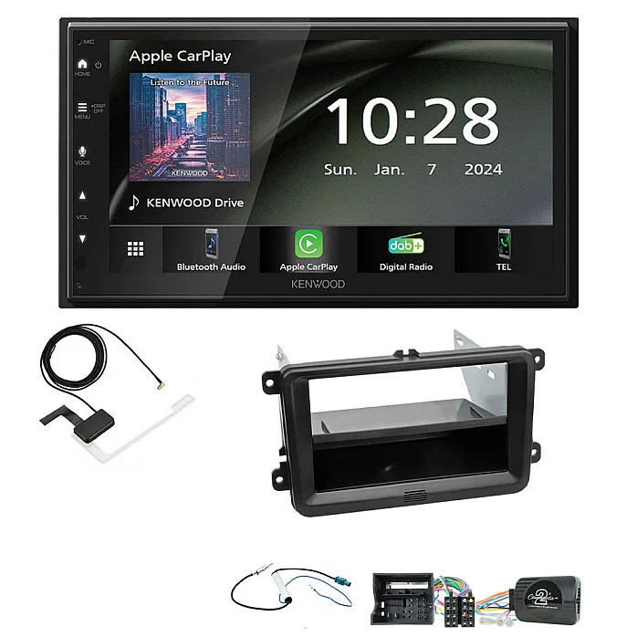 VW Transporter T6 (2015-2019) 6.8" Wireless CarPlay / Android Auto DAB+ Bluetooth Stereo Upgrade Pack