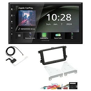 Kenwood 6.8" Wireless CarPlay / Android Auto DAB+ Bluetooth Stereo Upgrade Pack For Volkswagen