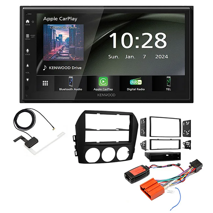Mazda MX-5 2005-2009 6.8" Wireless CarPlay / Android Auto DAB+ Bluetooth Stereo Upgrade Pack