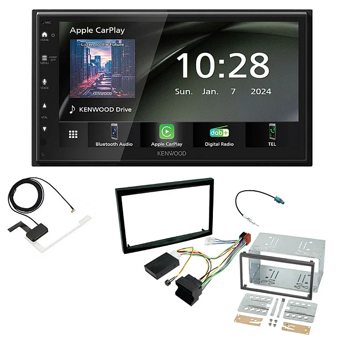 Peugeot Partner II 2008-2018 6.8" Wireless CarPlay / Android Auto DAB+ Bluetooth Stereo Upgrade Pack