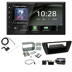 Jaguar S-Type, X-Type Kenwood 6.8" Wireless CarPlay / Android Auto, DAB+ Bluetooth Stereo Upgrade Pack