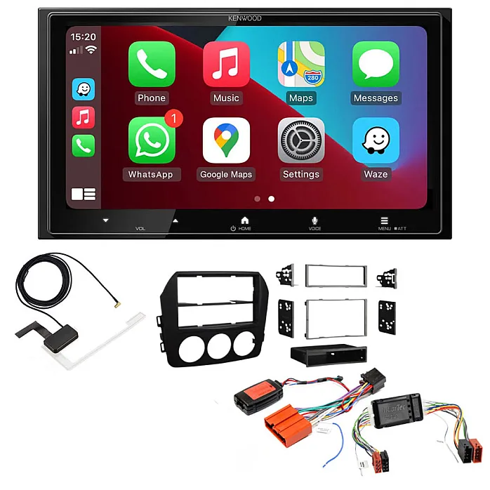 Mazda MX-5 2009-2015 BOSE Audio Kenwood 6.8” Wireless CarPlay / Android Auto, Mirroring, DAB+ Stereo Upgrade Pack