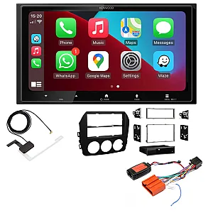 Mazda MX-5 2009-2015 Kenwood 6.8” Wireless CarPlay / Android Auto, Mirroring, DAB+ Stereo Upgrade Pack