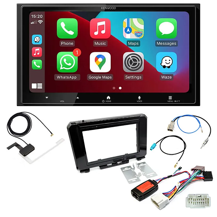 Suzuki Jimny 2018 Onwards Kenwood 6.8” Wireless CarPlay / Android Auto, Mirroring, DAB+ Stereo Upgrade Pack