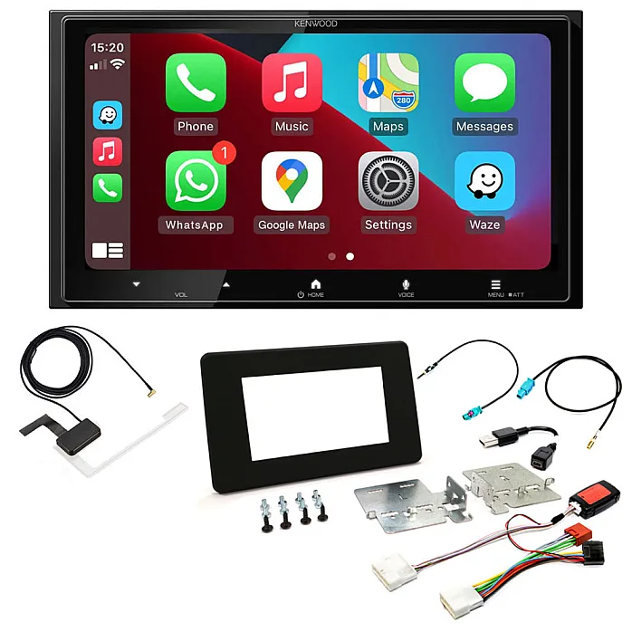 Vauxhall Movano 2020 - 2021 Kenwood 6.8” Wireless CarPlay / Android Auto, Mirroring, DAB+ Stereo Upgrade Pack