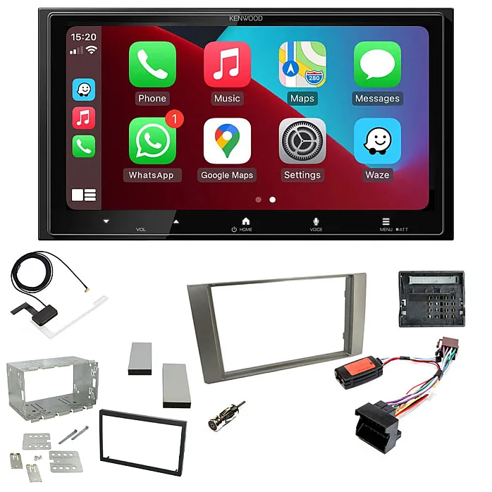 Kenwood 6.8” Wireless CarPlay / Android Auto, Mirroring, DAB+ Stereo Upgrade Pack For Ford