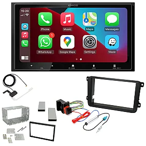 Kenwood 6.8” Wireless CarPlay / Android Auto, Mirroring, DAB+ Stereo Upgrade Pack For Volkswagen