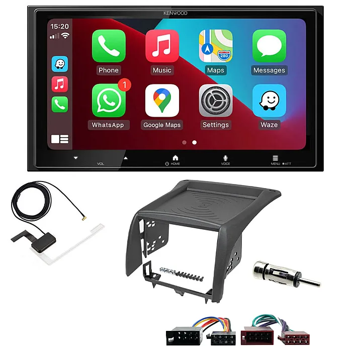 Peugeot Boxer (1994-2006) Kenwood 6.8” Wireless CarPlay / Android Auto, Mirroring, DAB+ Stereo Upgrade Pack