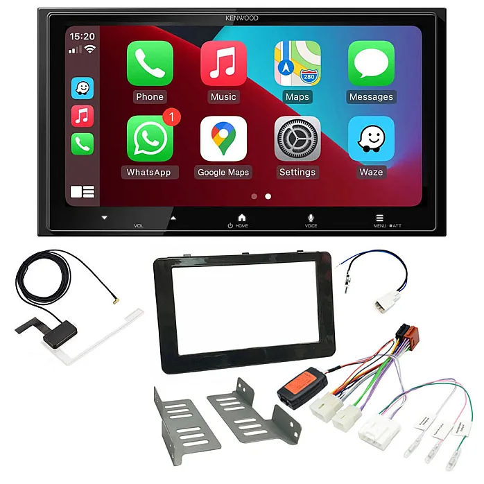 Toyota Hilux 2016> Kenwood 6.8” Wireless CarPlay / Android Auto, Mirroring, DAB+ Stereo Upgrade Pack