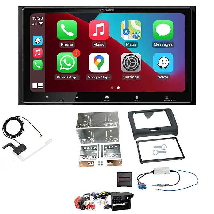 Audi TT Kenwood Wireless Apple CarPlay Android Auto DAB Stereo Upgrade Kit