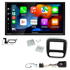 Renault Trafic 2014-2017 Kenwood DMX7525DABS Wireless Apple CarPlay Android Stereo Upgrade Kit