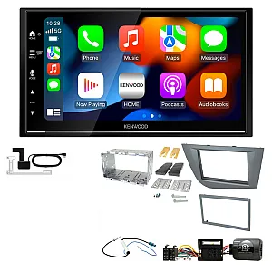 Seat Leon 2005-2012 (Ona Silver) Kenwood DMX7525DABS Wireless Apple CarPlay Android Auto DAB Stereo Upgrade Kit
