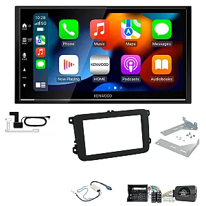 VW Beetle, Caddy, Jetta, Sharan, T-6 Kenwood Wireless CarPlay Android Stereo Upgrade Kit