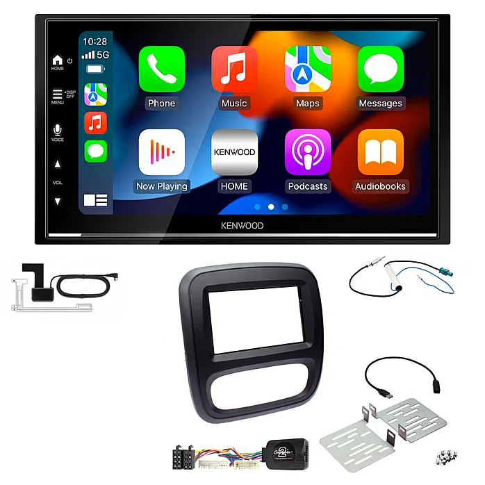Vauxhall Vivaro 2014 -2018) Kenwood Wireless Apple CarPlay Stereo Upgrade Kit