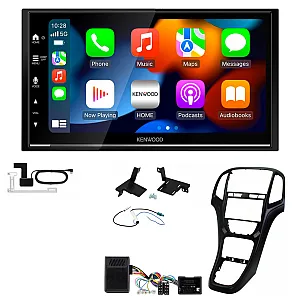 Vauxhall Astra (2010- 2016) Kenwood DMX7525DABS Double Din Car Stereo Upgrade Kit