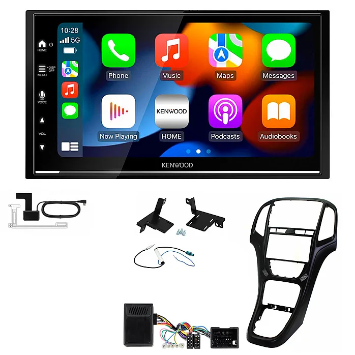 Vauxhall Astra (2010- 2016) Kenwood DMX7525DABS Double Din Car Stereo Upgrade Kit