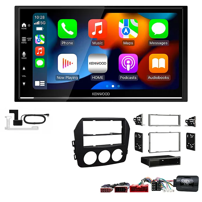 Mazda MX-5 (BOSE) 2009-2015 Kenwood DMX7525DABS CarPlay Android Stereo Upgrade Kit