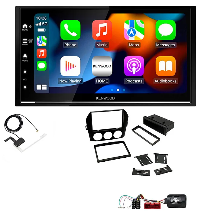 Mazda MX-5 NON-BOSE  (2006-2008) Kenwood DMX7525DABS Double Din Car Stereo Upgrade Kit