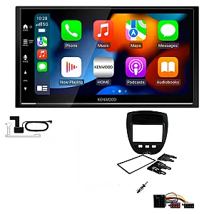 Peugeot 107 (2005-2014) Kenwood DMX7525DABS Wireless Apple CarPlay Stereo Upgrade Kit