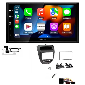 Toyota Aygo 2005-2014 Kenwood DMX7525DABS Wireless Apple CarPlay Android Auto DAB Stereo Upgrade Kit