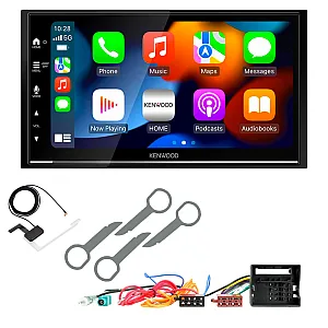 VW Transporter T5 RCD200 Kenwood Wireless Apple CarPlay Android Auto DAB Stereo Upgrade Kit